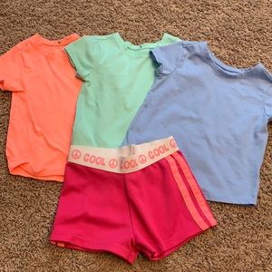 3T Girls Lot of shirt and shorts